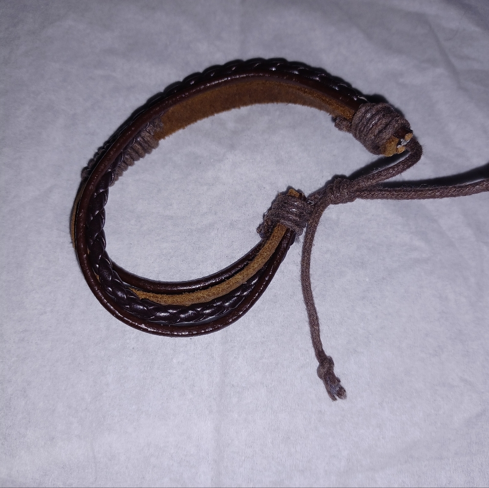 Brown Black Bracelet Set Bracelet⌚ NWOT 🆕 Adjustable Size - Picture 2 of 2